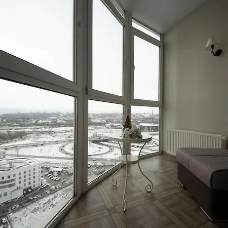 Stylish Panoramic Dnipro Sail Riverside Apartment Kyiv