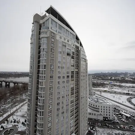 Apartment Stylish Panoramic Dnipro Sail Riverside *